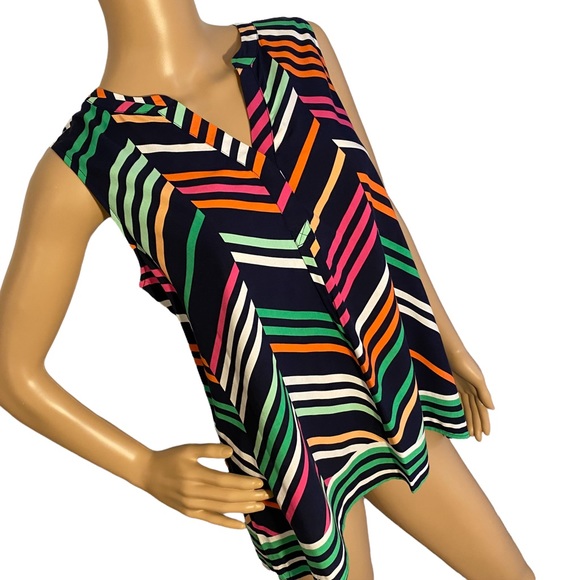 ๐ CROWN & IVY | STRIPED SLEEVELESS TOP SZ PL - Picture 4 of 16